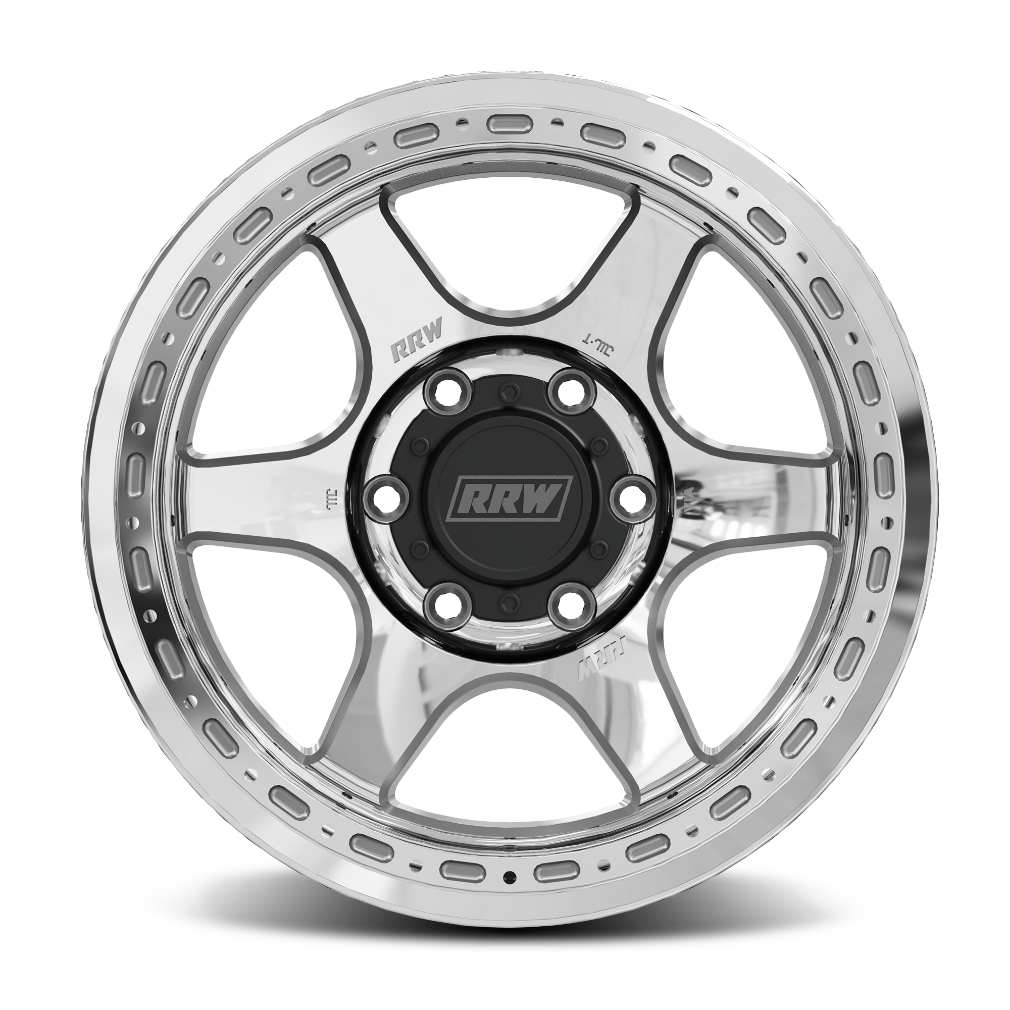 Pre-Order: RR2-H FLOW FORM 17x8.5 Hybrid Beadlock | BRUSHED ALUMINUM