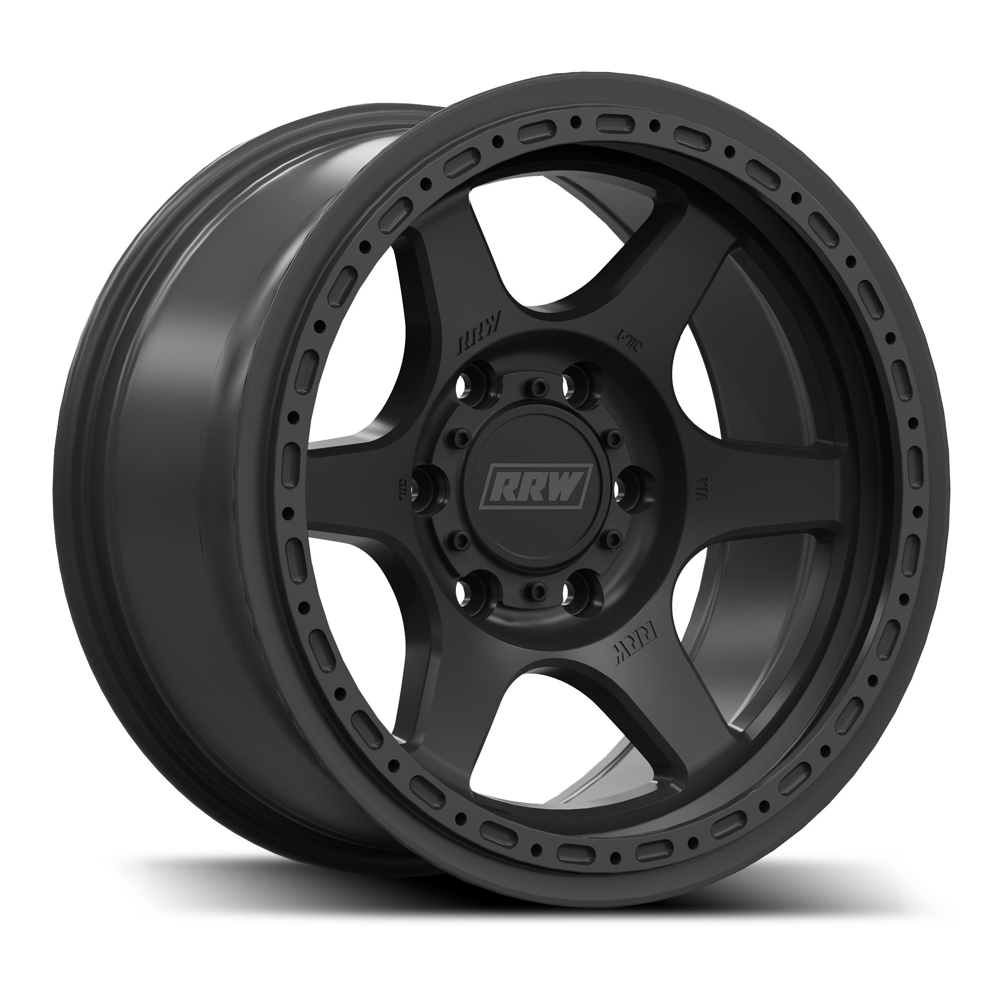 Pre-Order: RR2-H FLOW FORM 17x8.5 Hybrid Beadlock | MATTE BLACK