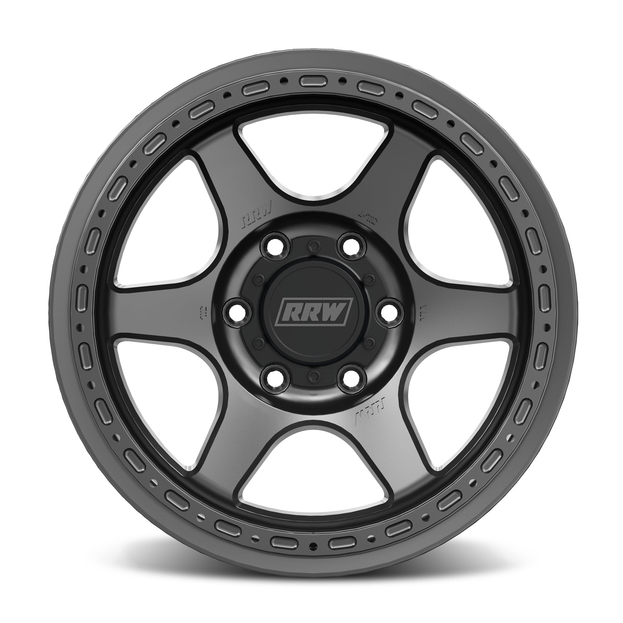 Pre - Order: RR2 - H FLOW FORM 17x8.5 Hybrid Beadlock | MATTE GUNMETAL - RRW Relations Race Wheels