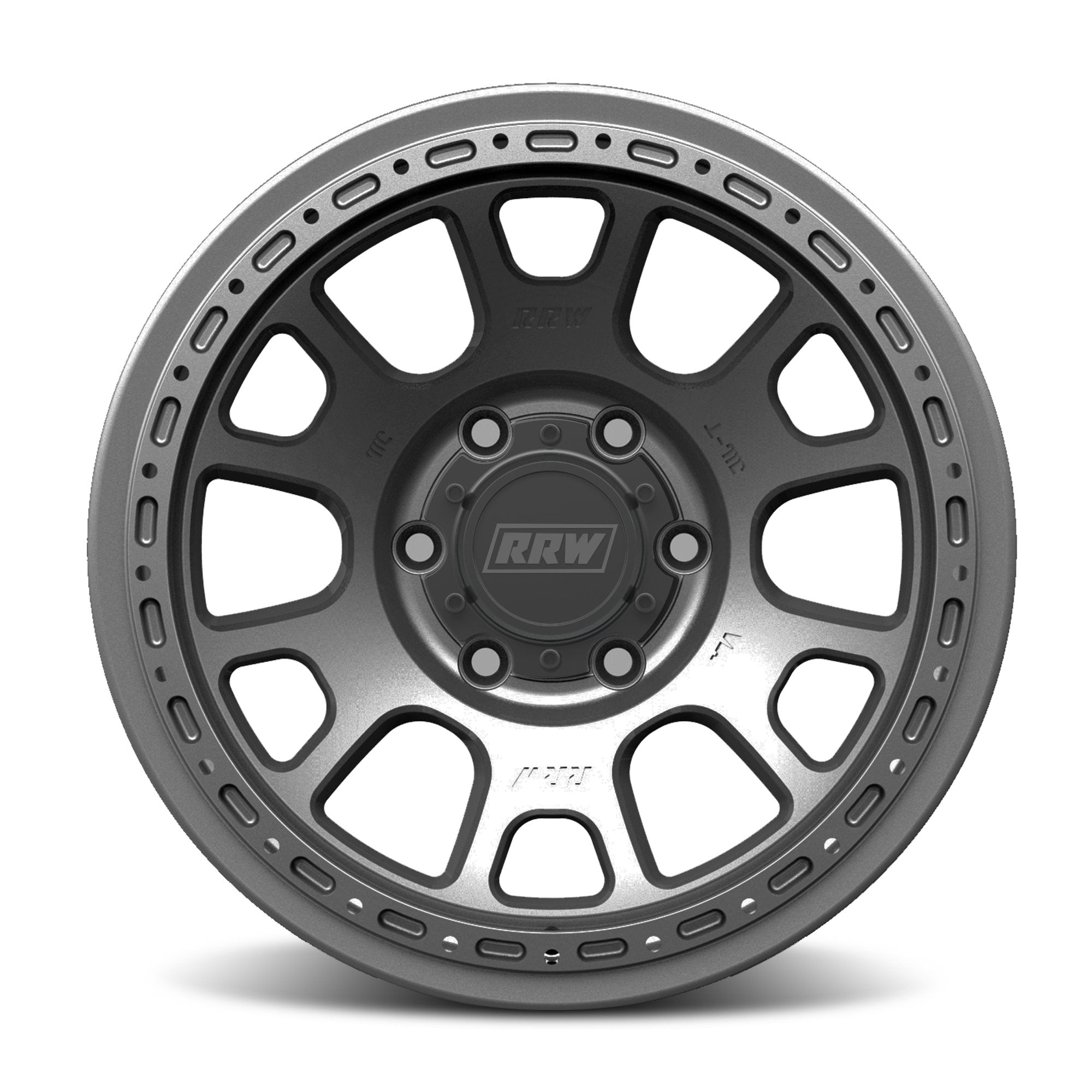 Pre - Order: RR5 - H FLOW FORM Hybrid Beadlock | MATTE GUNMETAL - RRW Relations Race Wheels