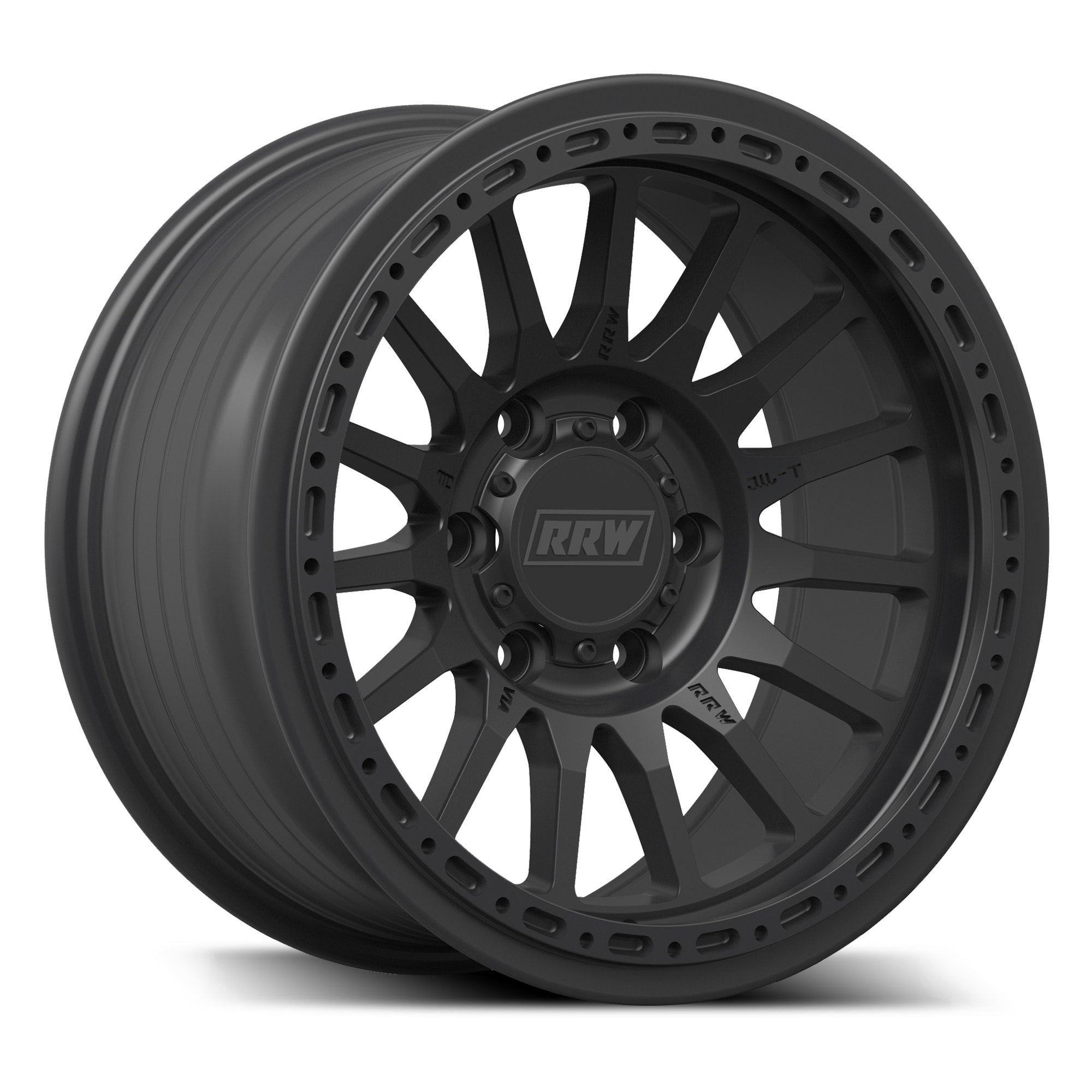 Pre - Order: RR7 - H FLOW FORM Hybrid Beadlock Wheel | MATTE BLACK - RRW Relations Race Wheels