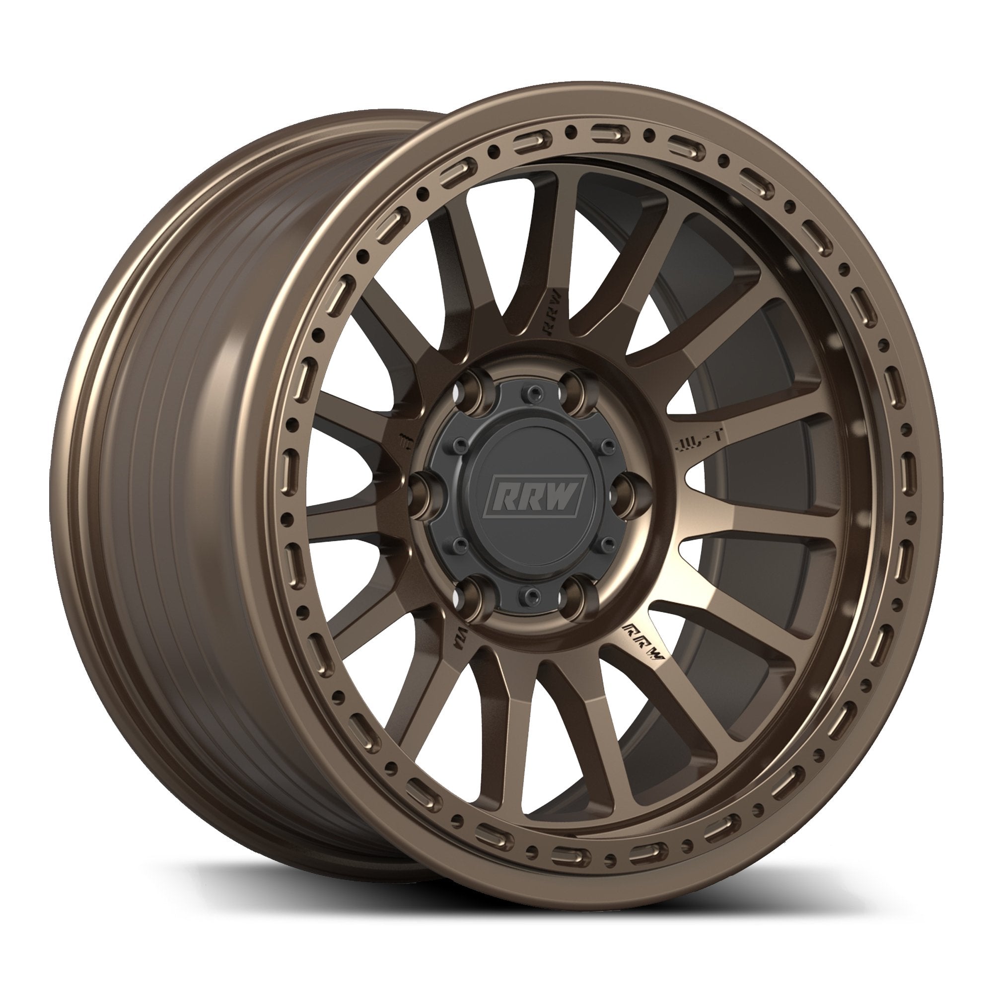 Pre - Order: RR7 - H FLOW FORM Hybrid Beadlock Wheel | MATTE BRONZE - RRW Relations Race Wheels