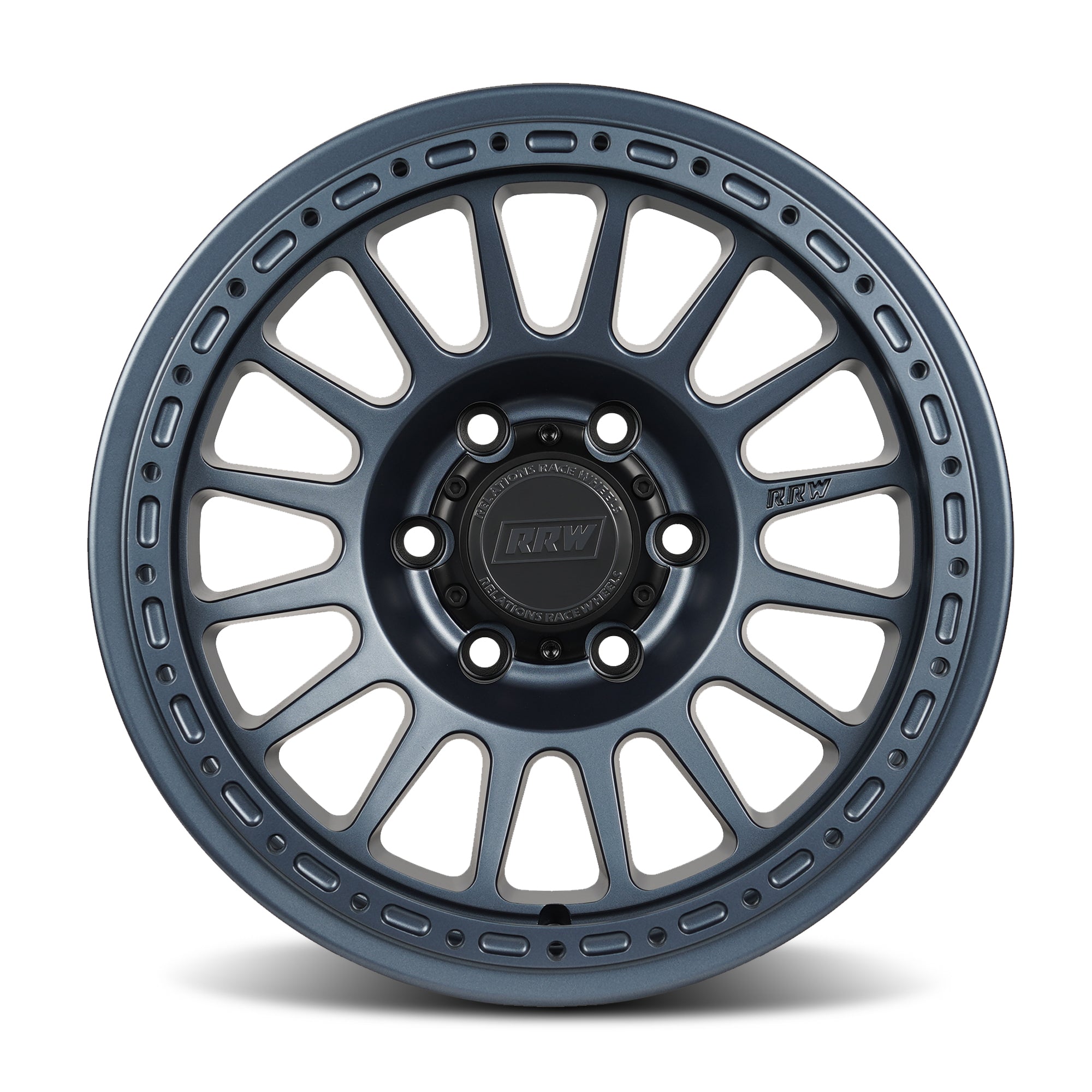 RR6 - H Hybrid Beadlock | GRAPHITE BLUE - RRW Relations Race Wheels