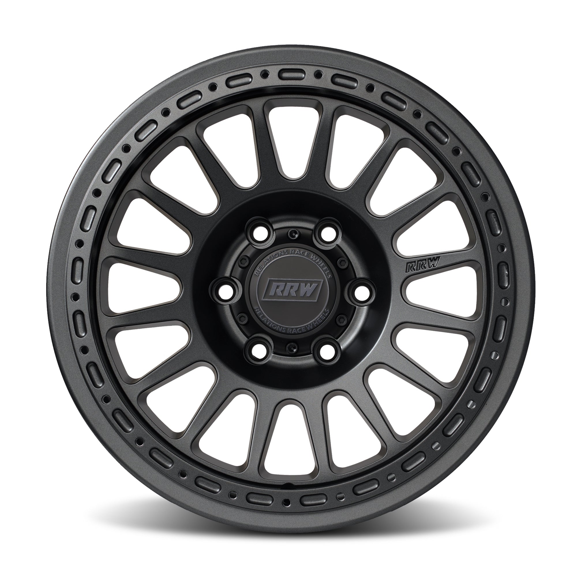 RR6 - H Hybrid Beadlock | MATTE GUNMETAL - RRW Relations Race Wheels