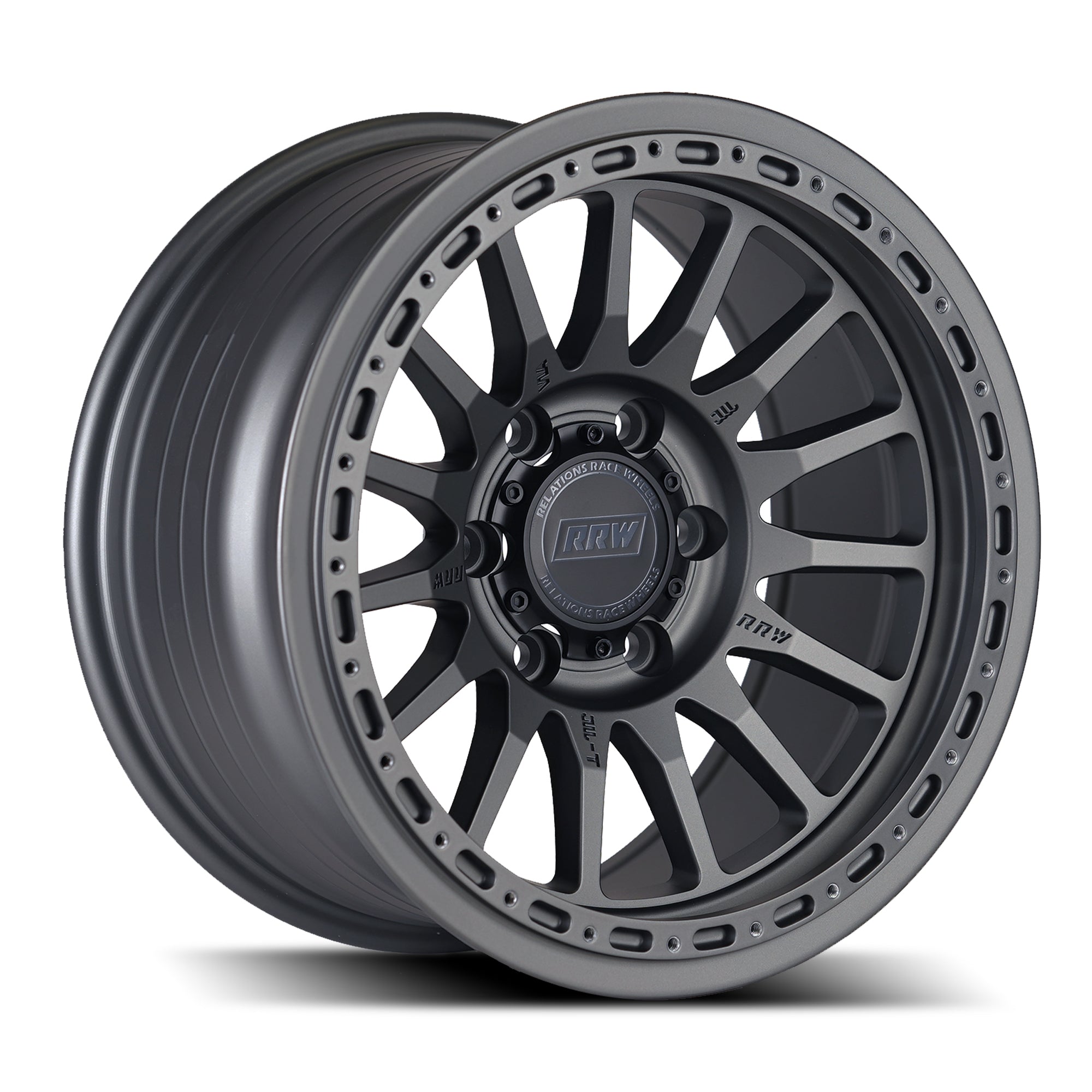 RR7 - H FLOW FORM Hybrid Beadlock | MATTE GUNMETAL - RRW Relations Race Wheels