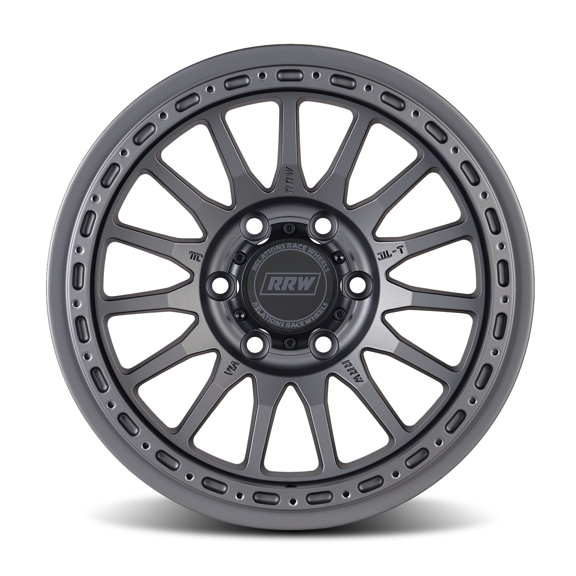 RR7 - H FLOW FORM Hybrid Beadlock | MATTE GUNMETAL - RRW Relations Race Wheels