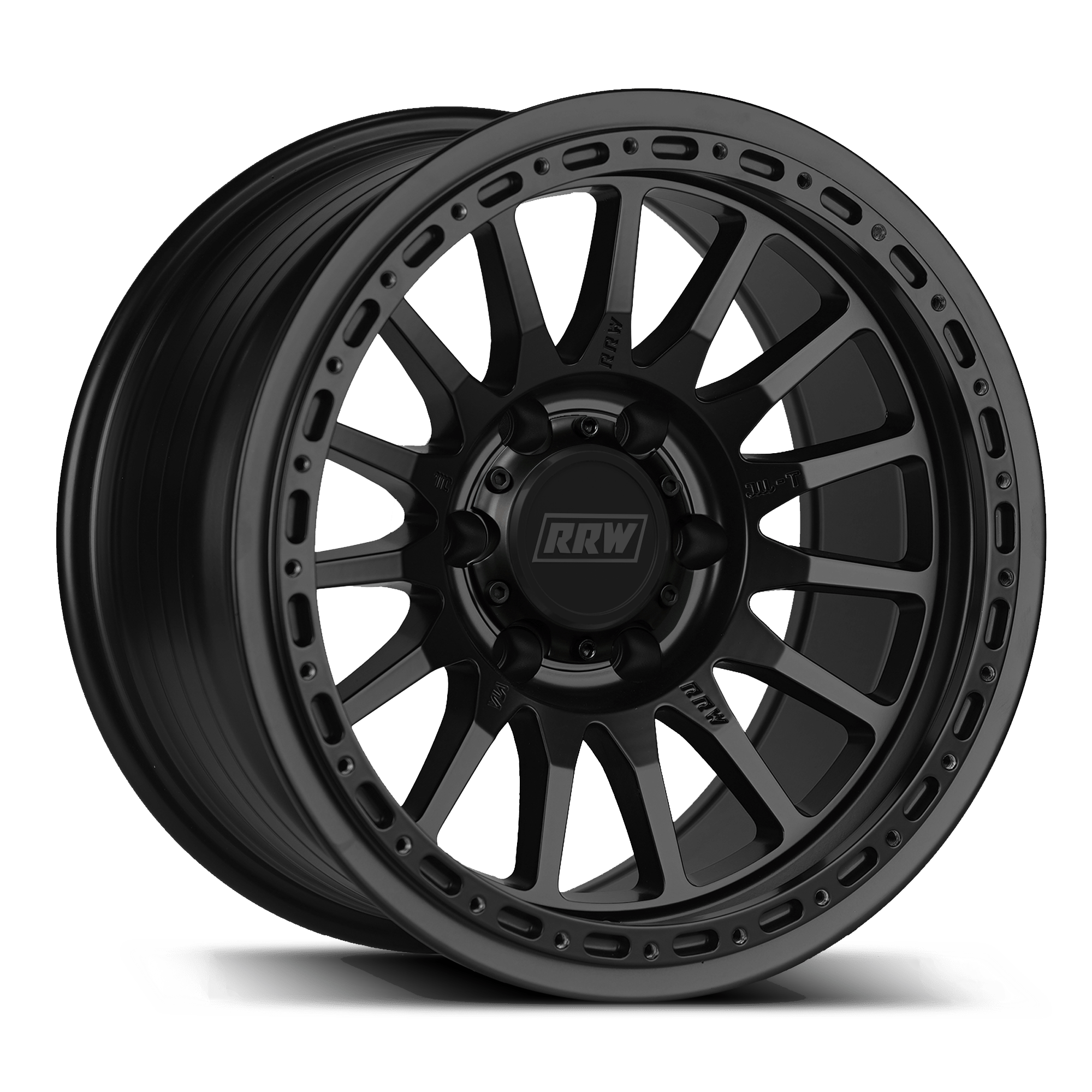 RR7 - H FLOW FORM Hybrid Beadlock Wheel | MATTE BLACK - RRW Relations Race Wheels