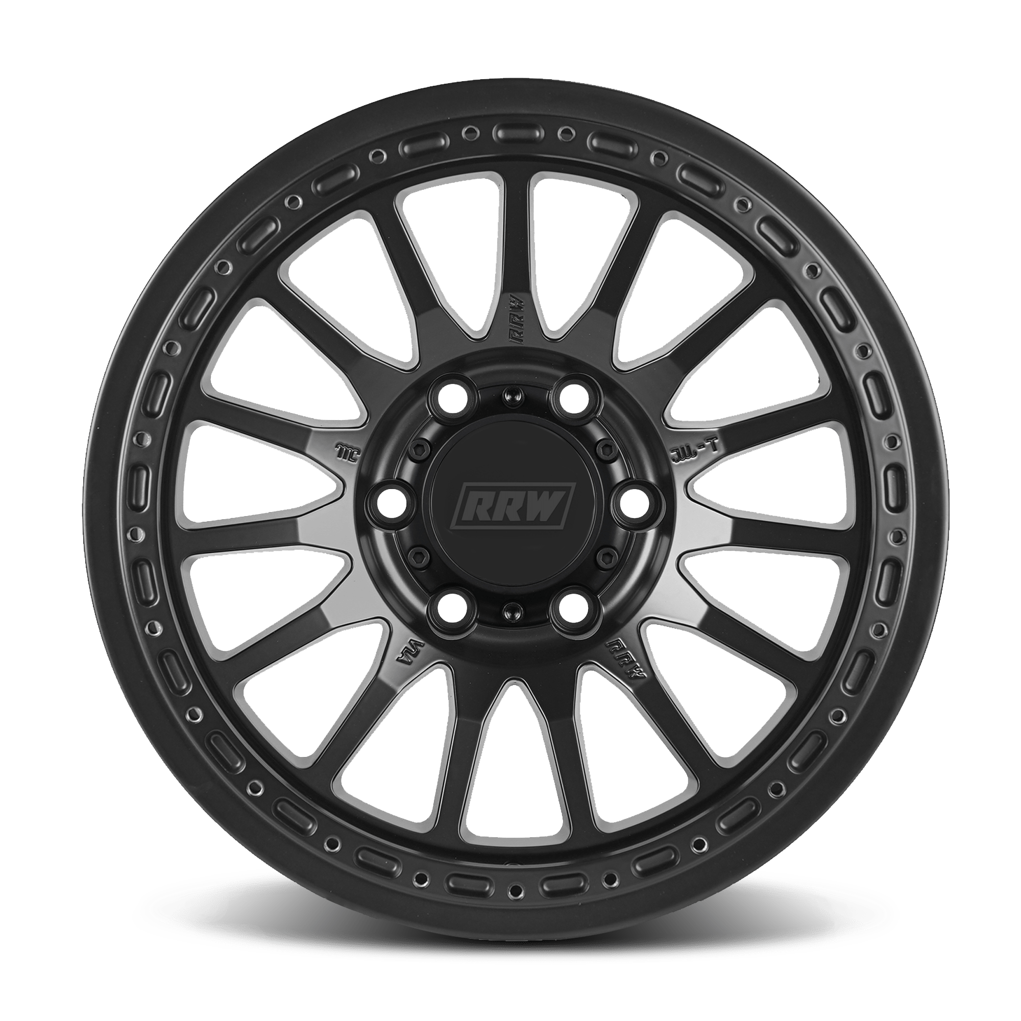 RR7 - H FLOW FORM Hybrid Beadlock Wheel | MATTE BLACK - RRW Relations Race Wheels